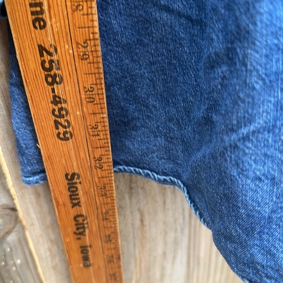 Free People Blue Jean Long Sleeve Dress Size medium - Picture 9 of 9